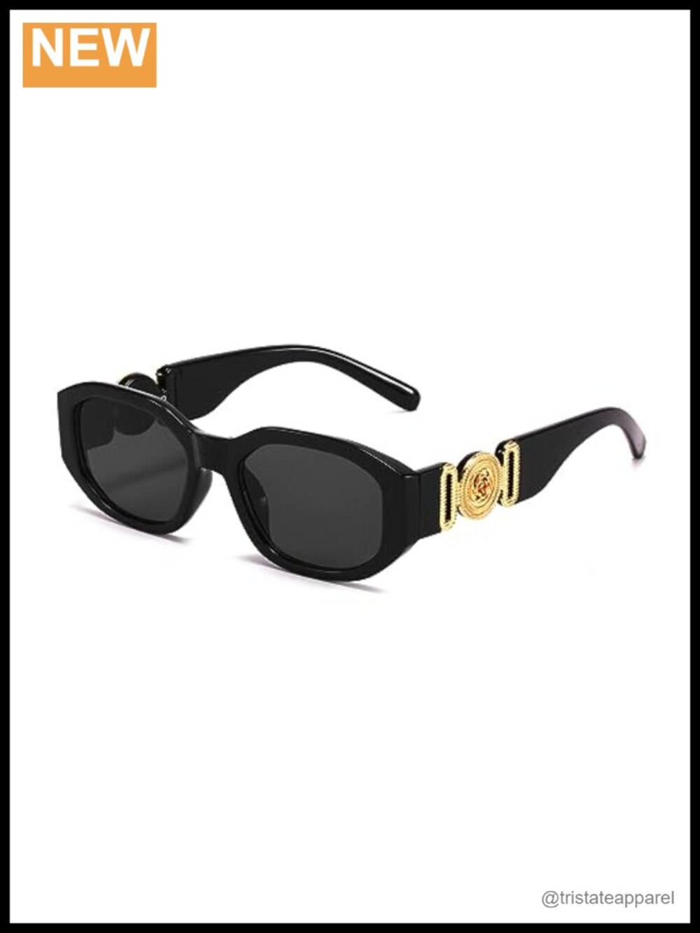 Rectangle Retro Sunglasses UV400 Full-Frame Vintage Fashion Driving